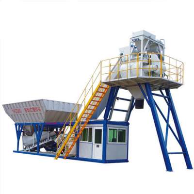 HZS35 mobile concrete batching plant 35m3 concrete mixing plant for sale