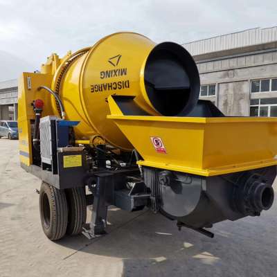 Construction use sand and cement electric motor concrete mixer pump