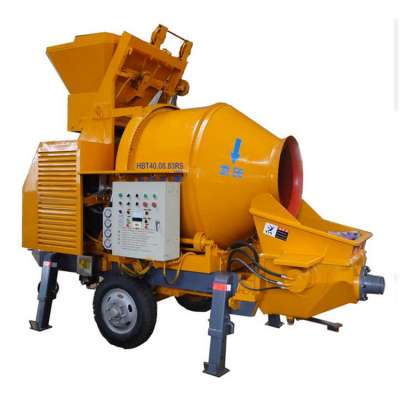 30m3/h Electric small portable concrete mixer and pump 2 in 1 for hot sale