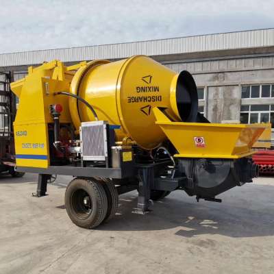 China Supplier 30m3 Electric Concrete Mixer Pump Construction Concrete Mixer with Pump