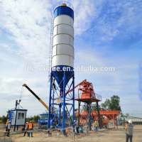 HZS35 concrete mixing plant machine stationary cement concrete batching plant