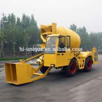 Hot sale concrete mixer truck 3.5m3 mobile self-loading concrete mixer price